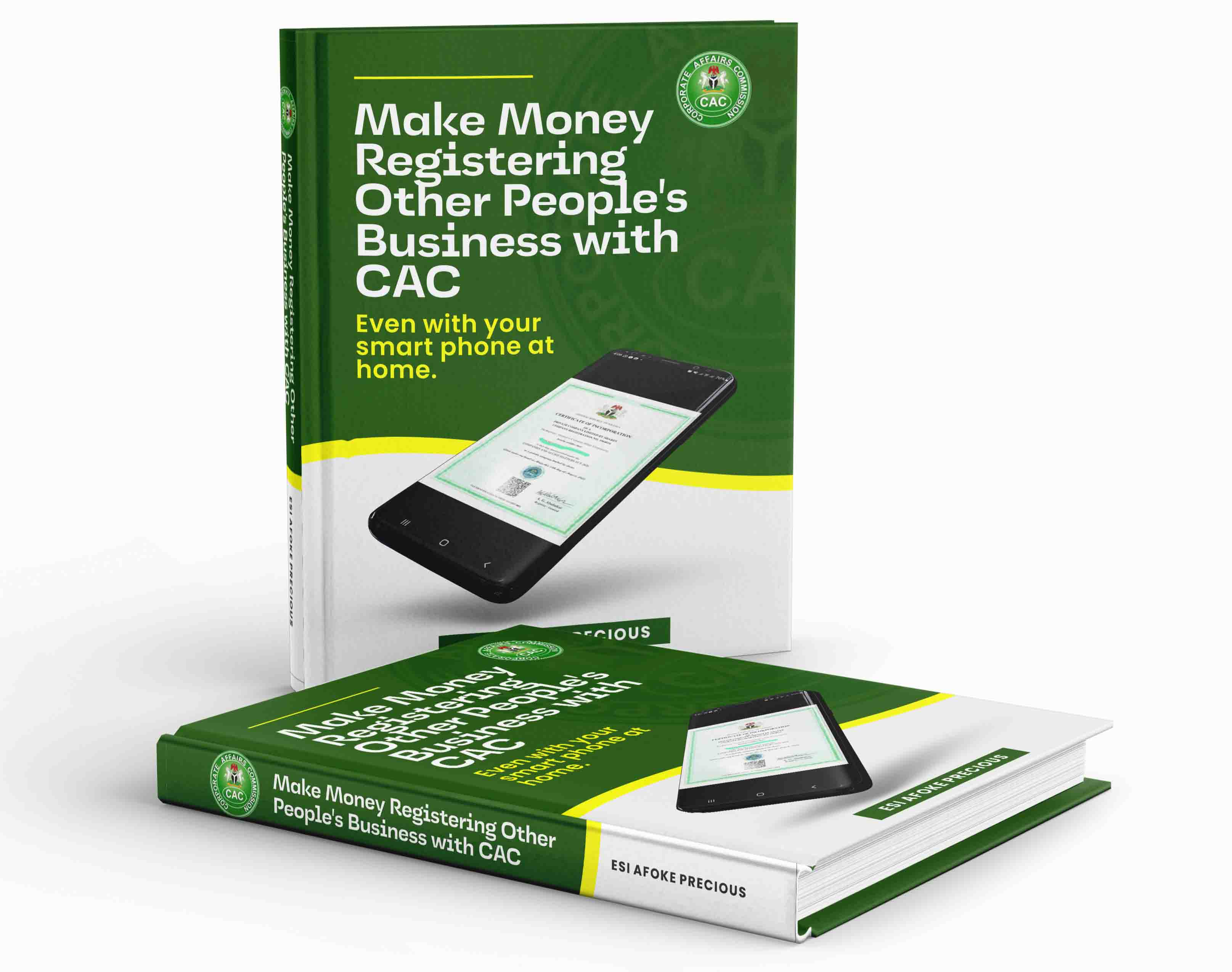 A book titled: Make money registering other businesses