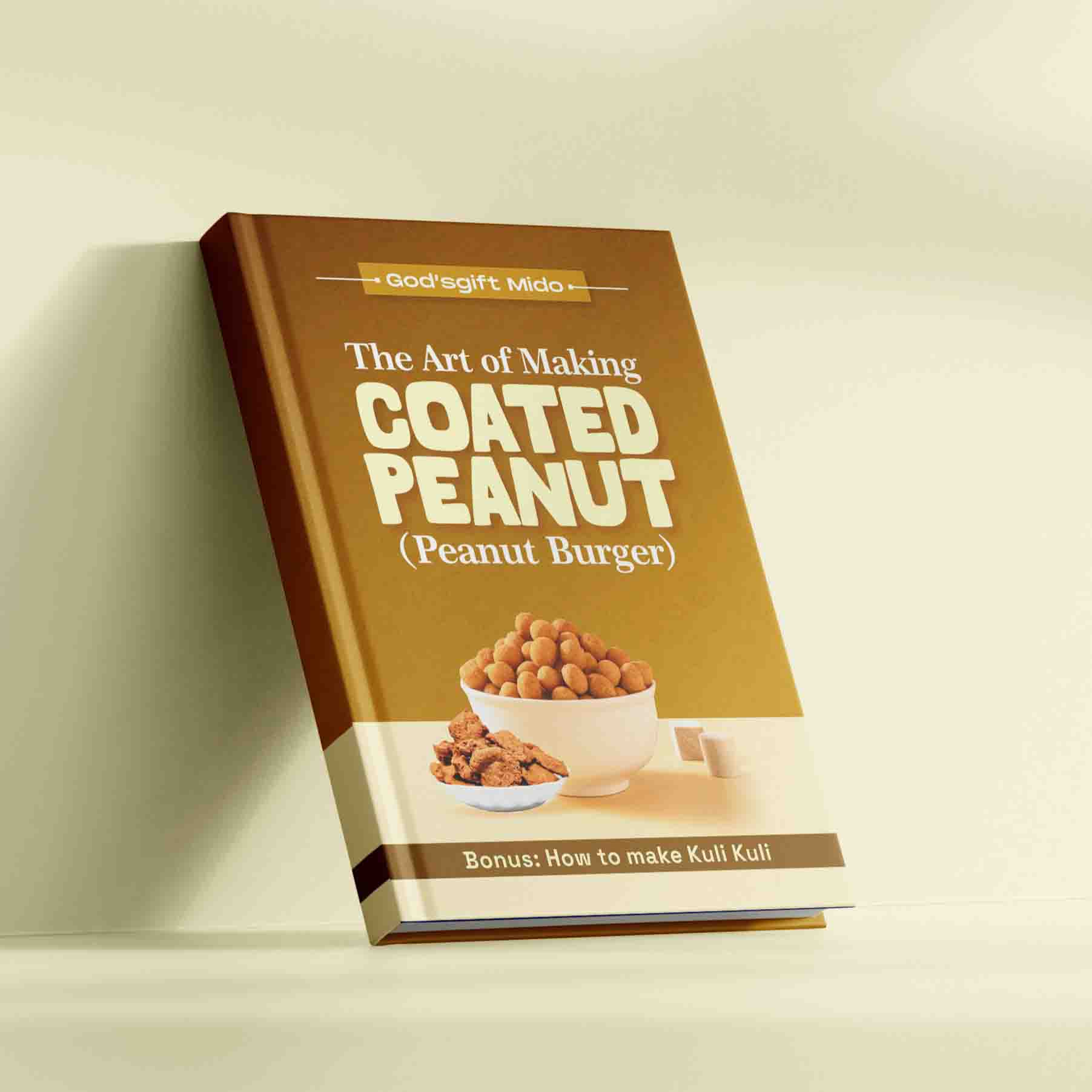 A book titled the art of making coating peanut