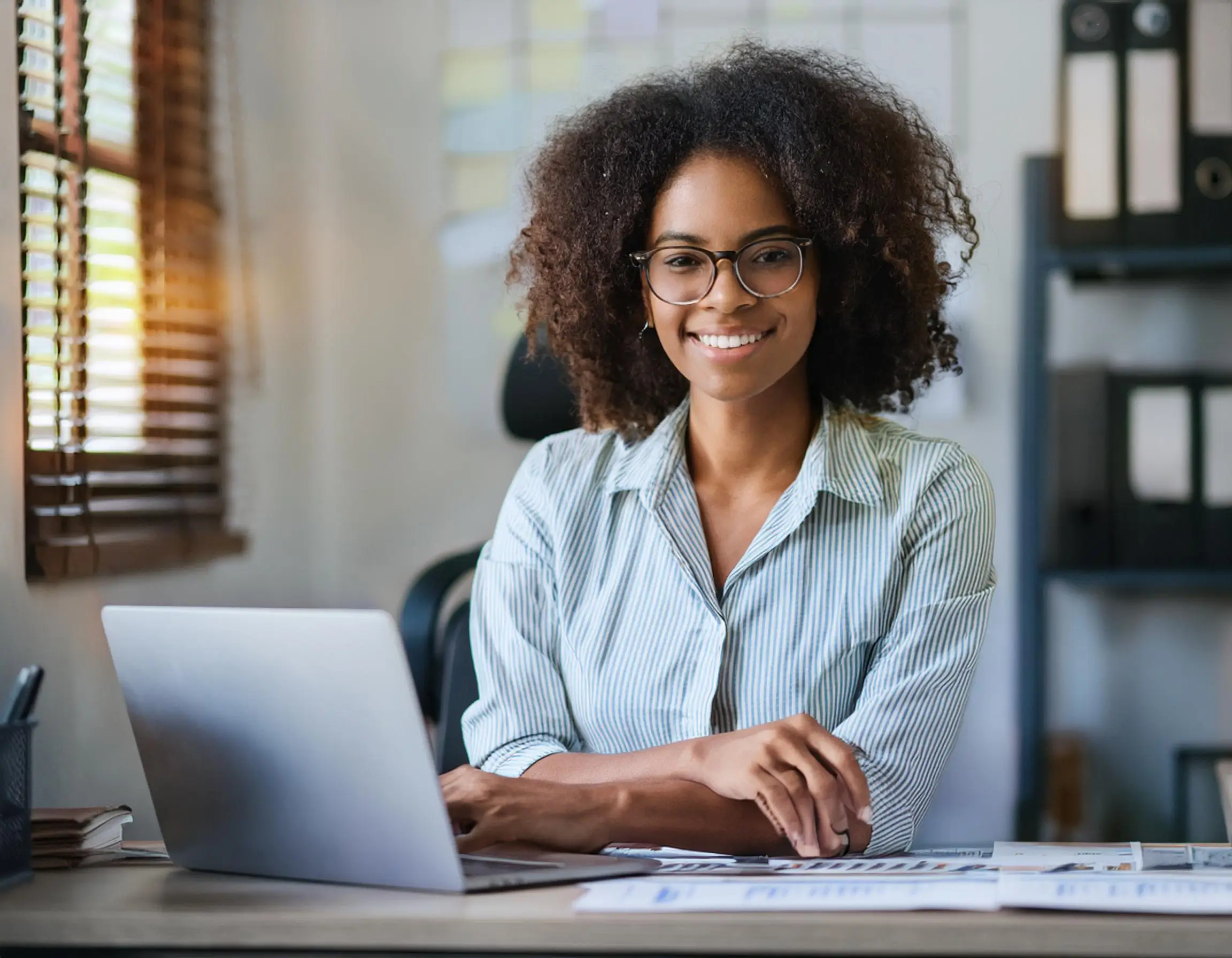 Woman in Office